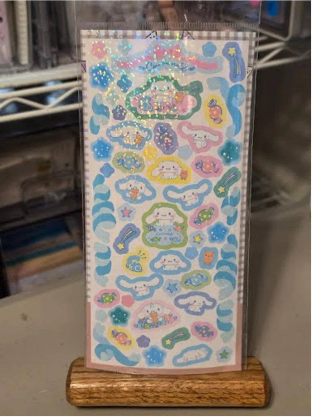 #CIN-2446 Cinnamoroll Laser Sticker Sheet